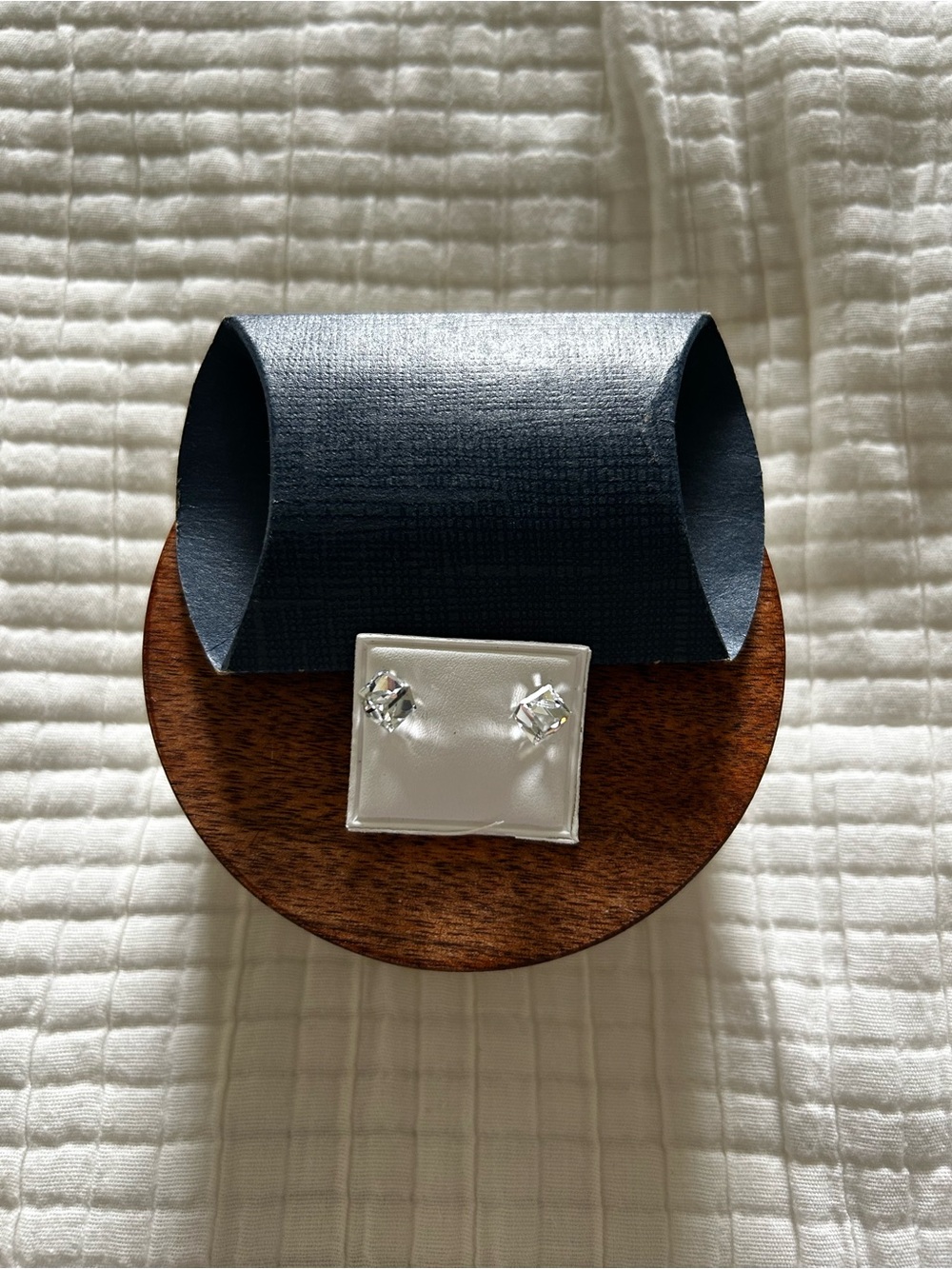 Swarovski Clear Crystal Stud Earrings with Silver Setting
